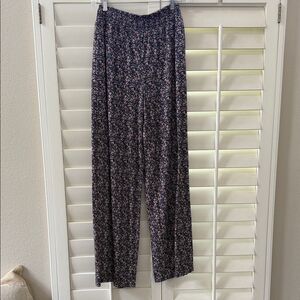 Tinsel Navy Floral Wide Leg Pants